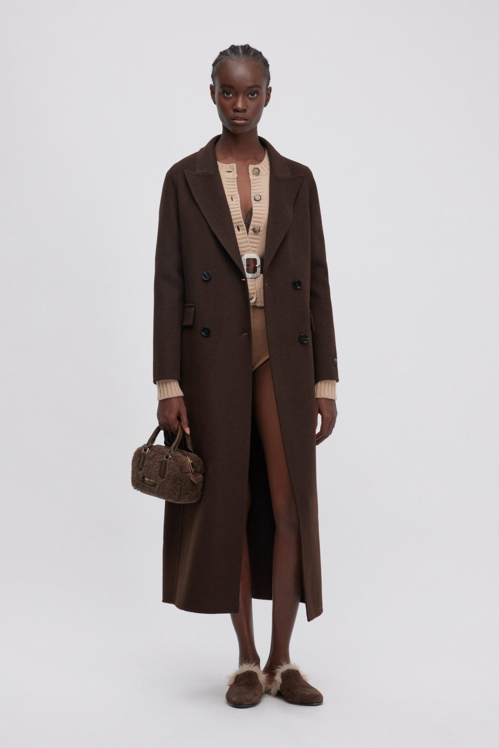 Cappotto lungo double Ermanno Firenze