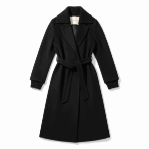 Cappotto con dettagli in maglia Jucca