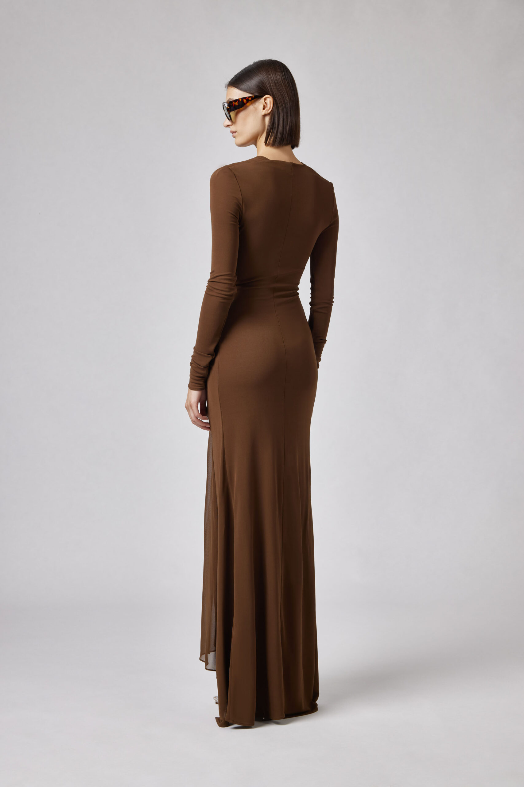 06PSDR513X 16300-30_3 Abito con spilla piuma Giuseppe di Morabito