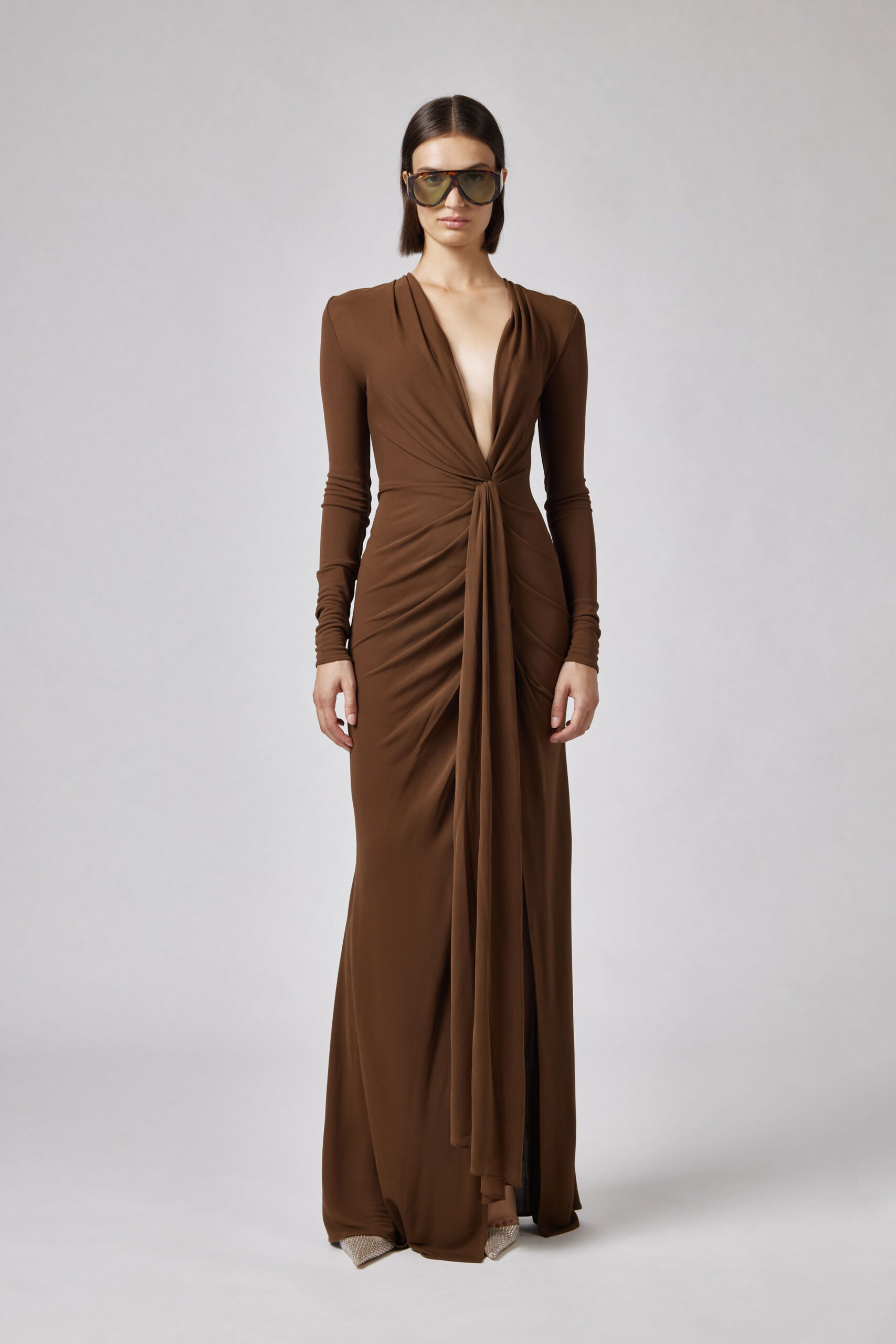 06PSDR513X 16300-30_5 Abito con spilla piuma Giuseppe di Morabito