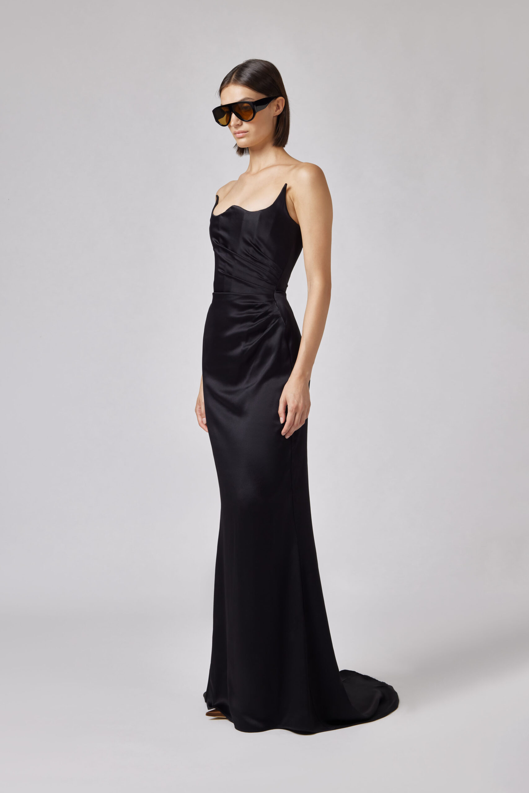 06PSDR518 16314-99_2 Abito lungo in duchesse Giuseppe di Morabito