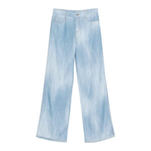 Pantalone palazzo in marocain stampa jeans Ermanno Scervino