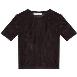 Maglia girocollo in rete Jucca