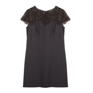 Abito corto in cady con spalle in pizzo Ermanno Scervino