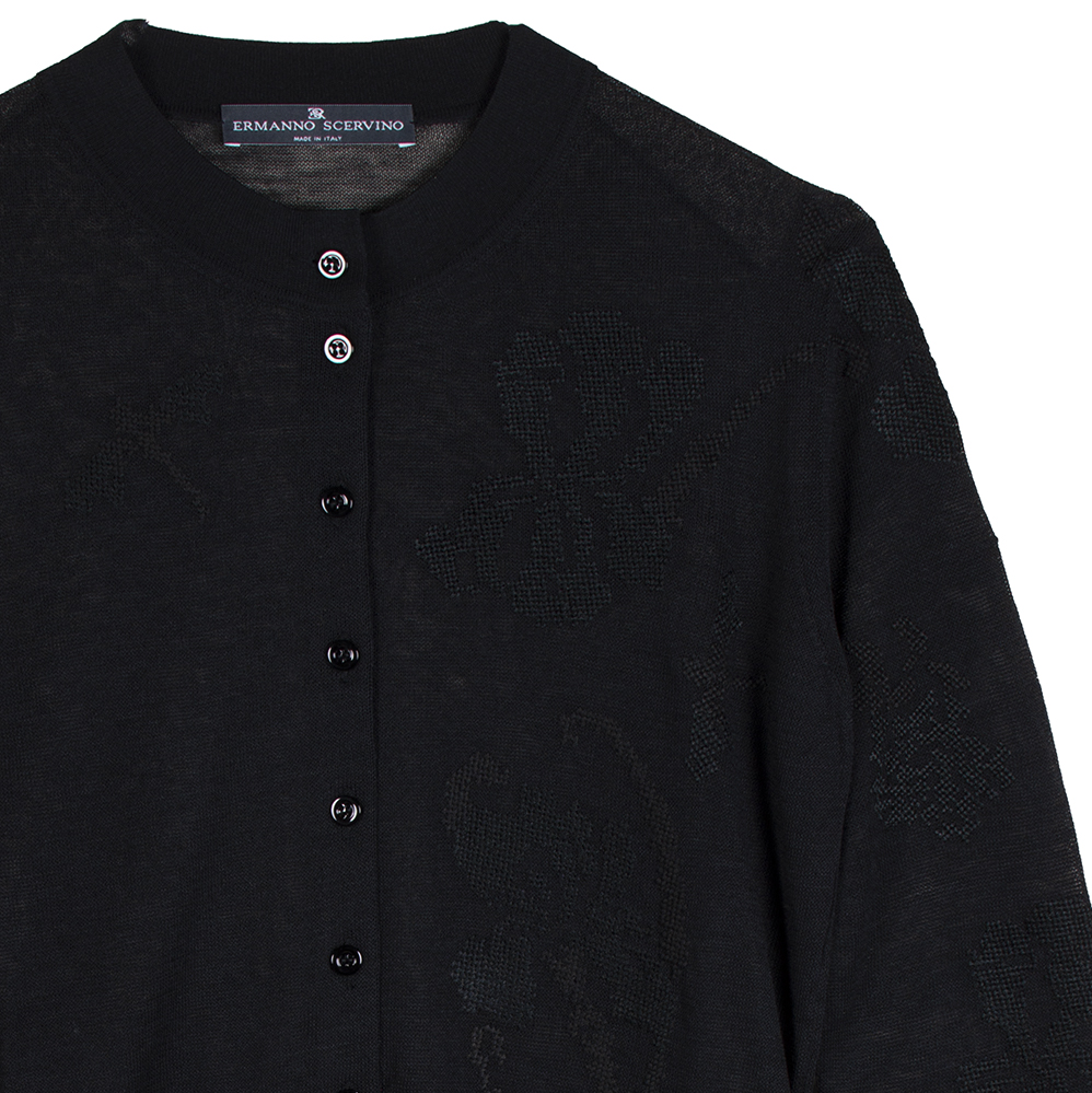 Cardigan in merino e seta Ermanno Scervino