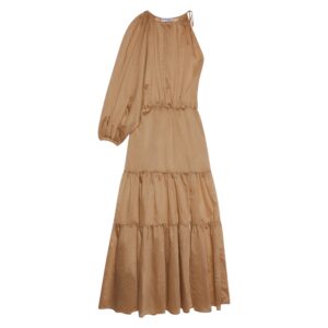 Abito monospalla lungo in mussola Ermanno Firenze