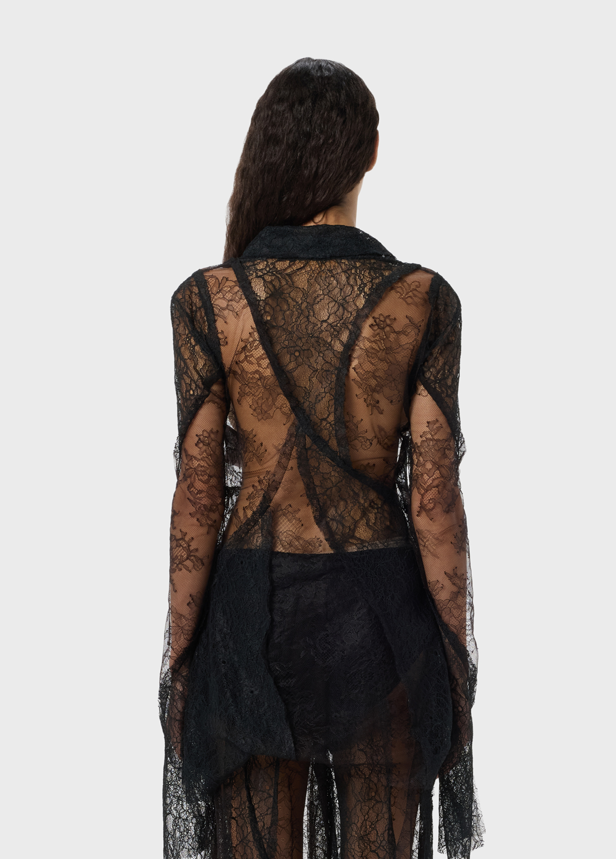 Evoto Camicia in pizzo chantilly Blumarine