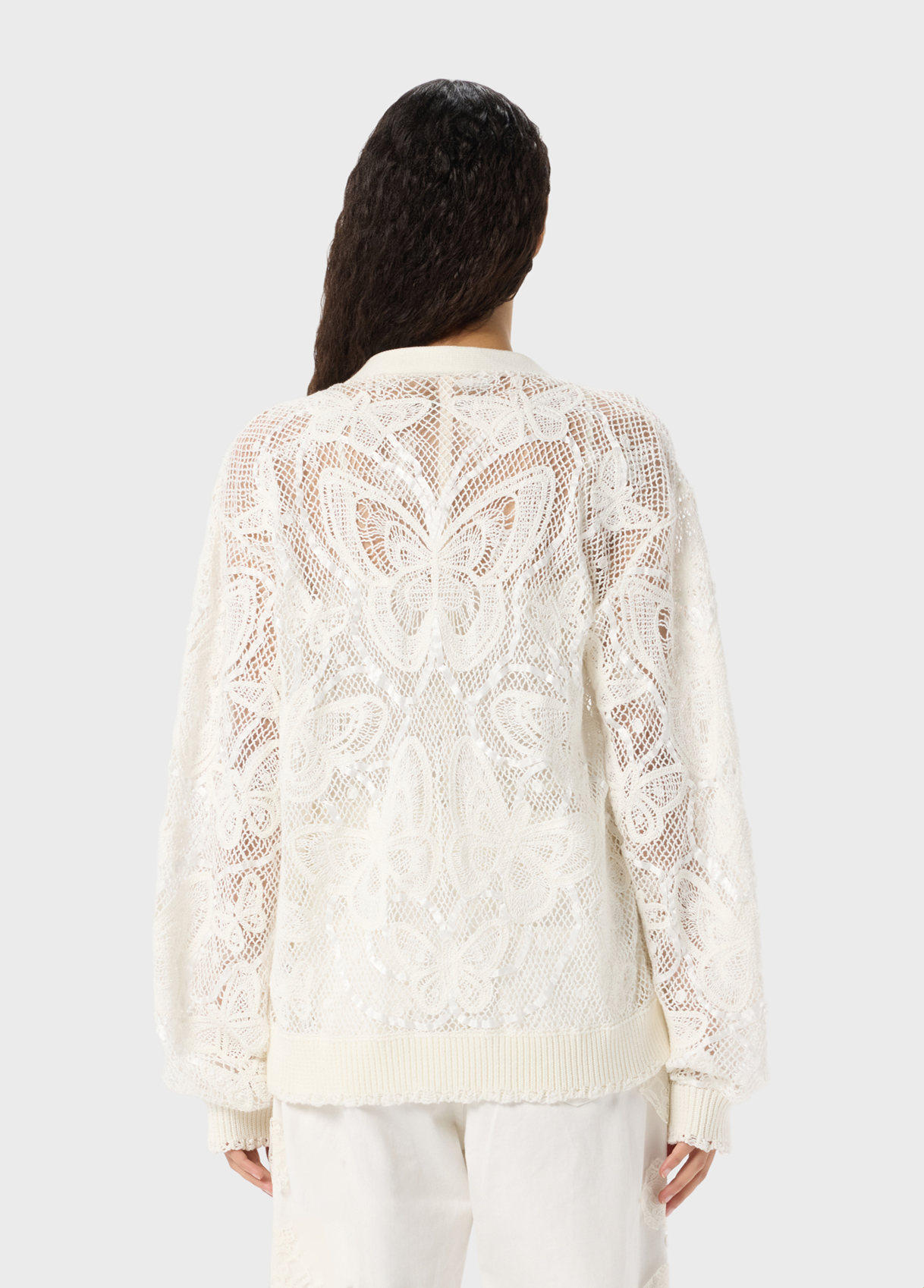 Evoto Cardigan a punto pizzo Blumarine