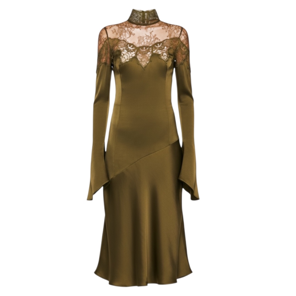 Photoroom_20260318_180148 Abito longuette con inserti in pizzo Blumarine