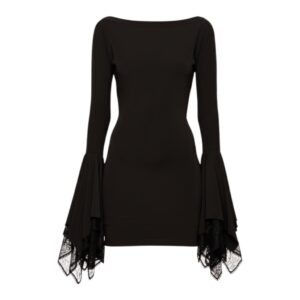 Abito con maniche a ventaglio e pizzo Blumarine