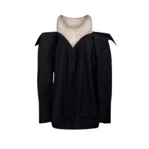 Mini abito con bretelle in cristalli Giuseppe di Morabito