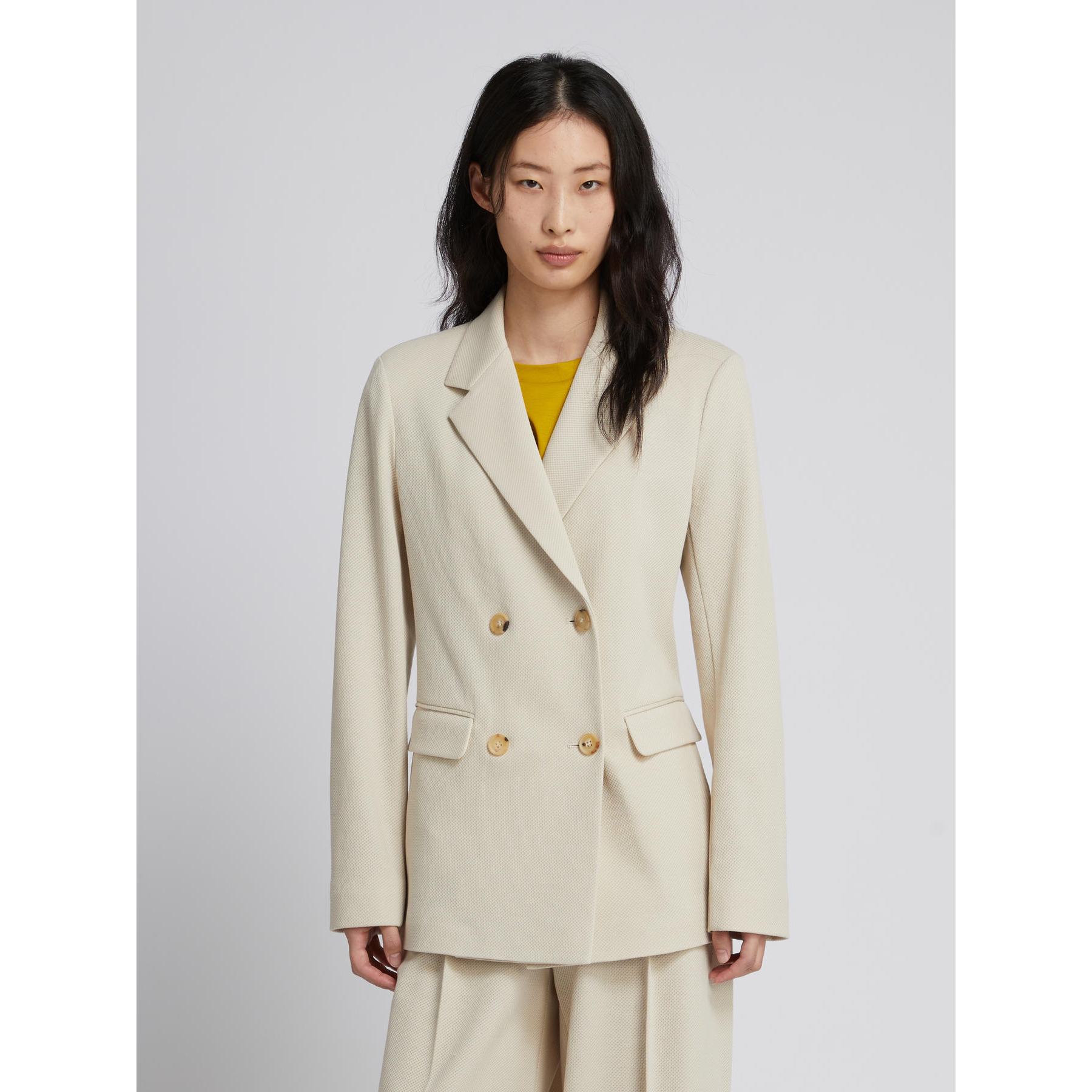 Blazer doppiopetto in piquet Max Mara