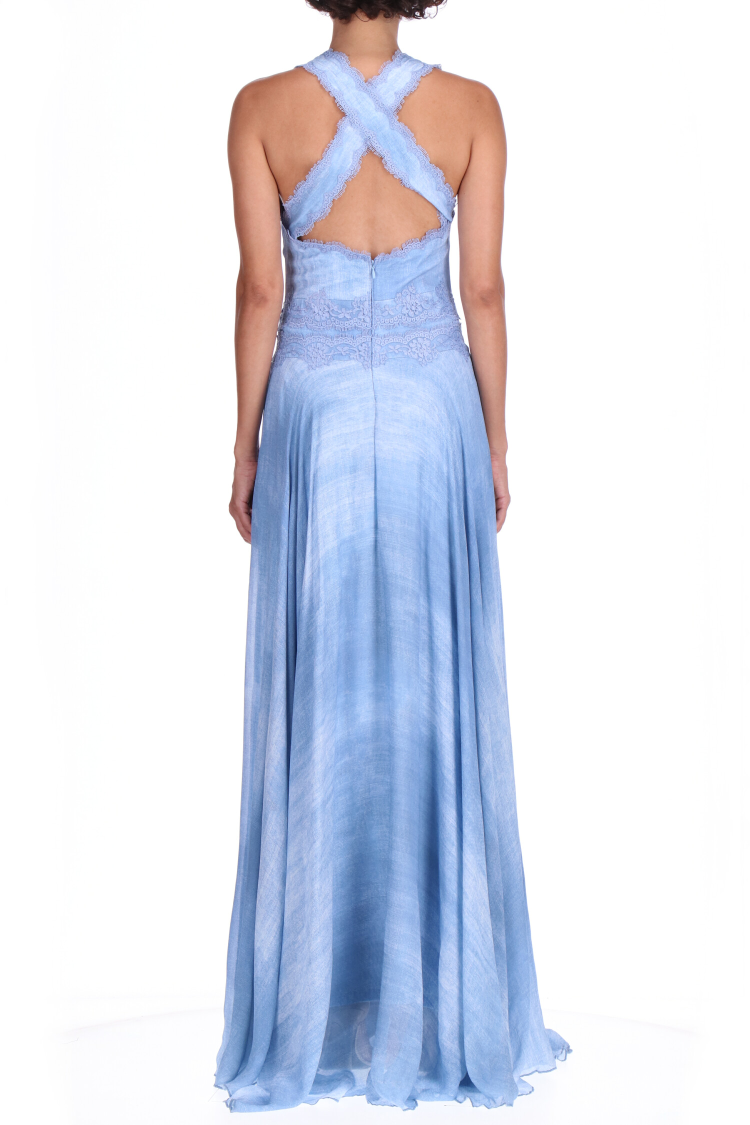 HD_58TQ046EB5B Abito lungo stampa marocain Ermanno Firenze