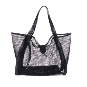 Borsa tote grande a rete di strass Ermanno Firenze