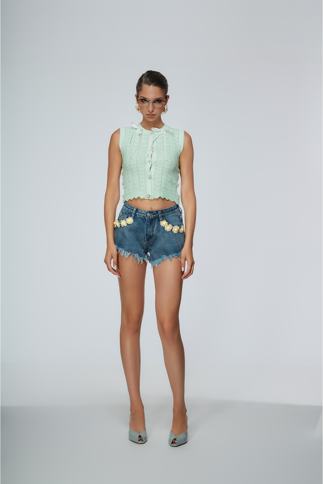 maruggio-shorts-denim1 Shorts in denim con spille Maruggio Odi Odi