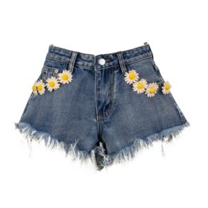 Shorts in denim con spille Maruggio Odi Odi