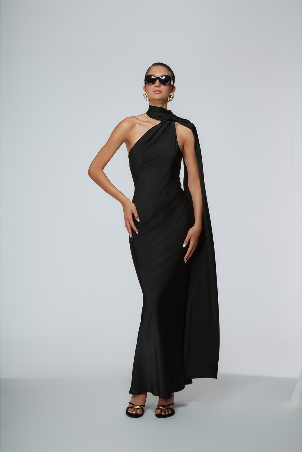 Abito lungo nero Merola Odi Odi