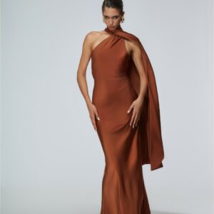 Abito lungo tabacco Merola Odi Odi