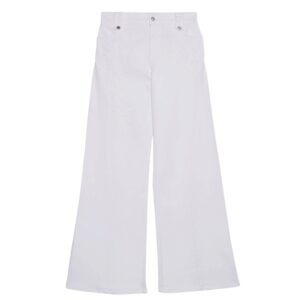 Pantaloni in bull flare con ricami Ermanno Firenze
