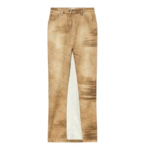 Gonna lunga in denim bull stampato Blumarine