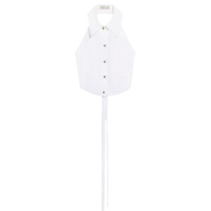 Top in popeline plissè Blumarine