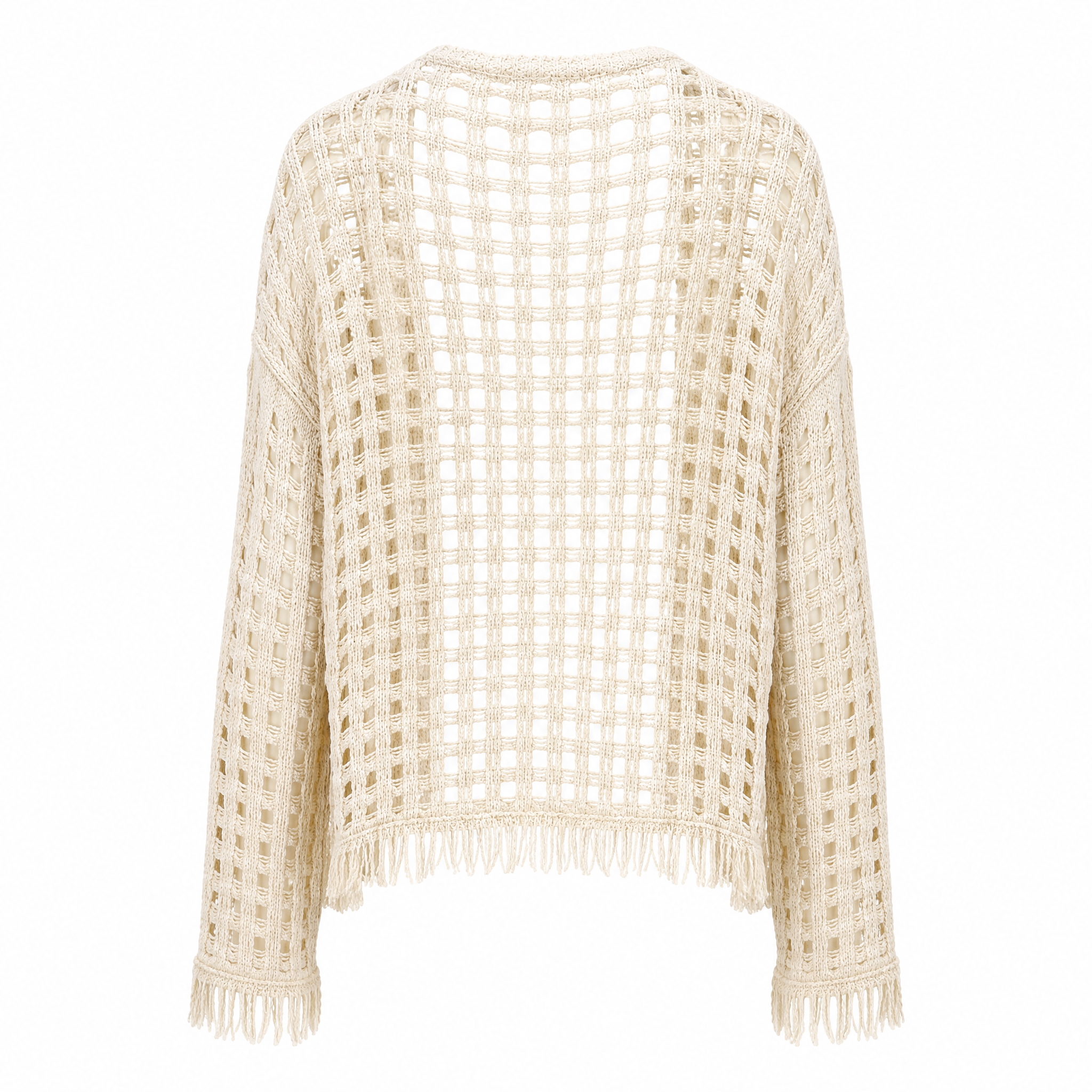 Cardigan in maglia a rete Jucca