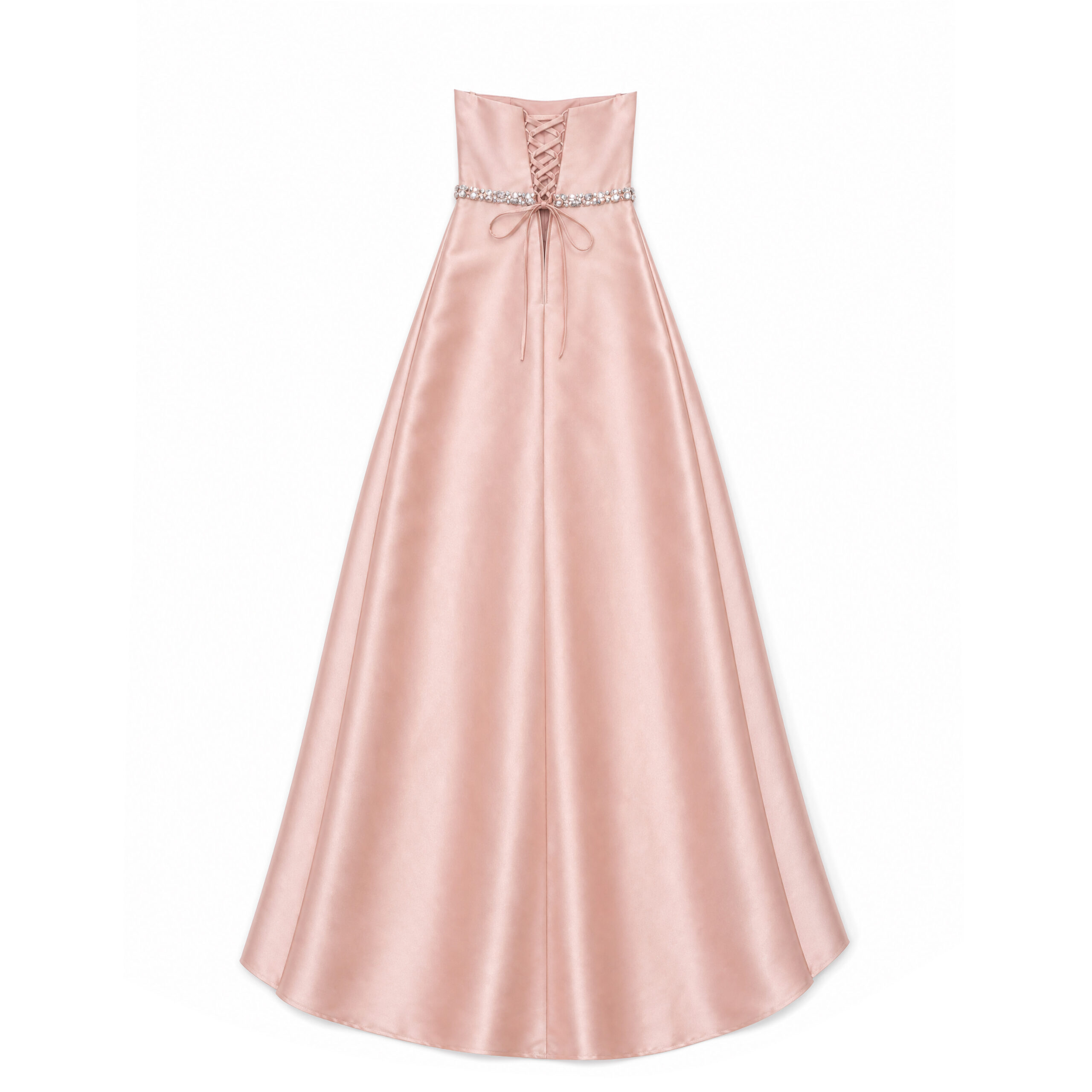 Abito bustier ampio con spacco Soani