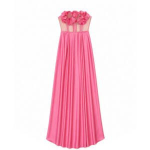 Abito bustier con applicazioni floreali Soani Abito bustier con applicazioni floreali Soani