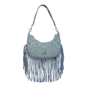 Borsa in denim e frange Ermanno Firenze