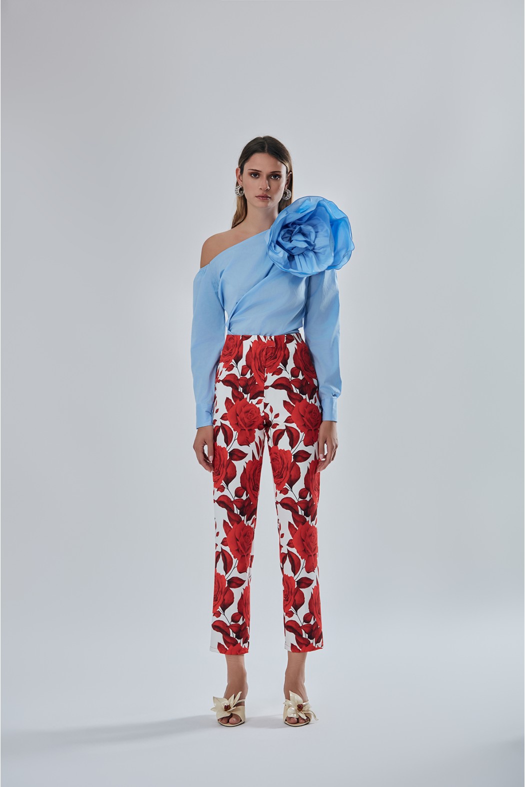 Top camicia monospalla Tpn