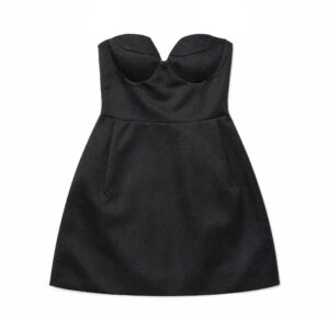 Mini abito bustier con fianchi Tpn
