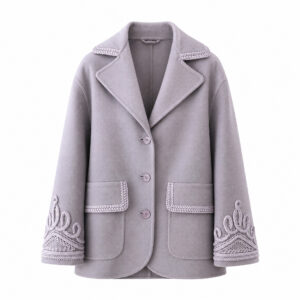 Cappotto con ricami in lana Ermanno Scervino Cappotto con ricami in lana Ermanno Scervino