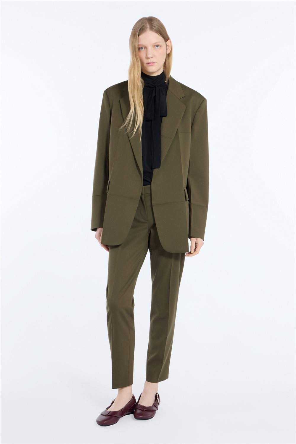 Pantaloni Sartoriali Sigaretta in Misto Lana N°21