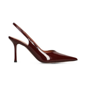Slingback Darya in Vernice Amaranto Castagna