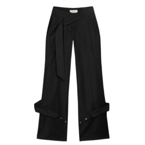 Pantaloni Sartoriali in Misto Lana con Dettagli Architecture-Chic Blumarine