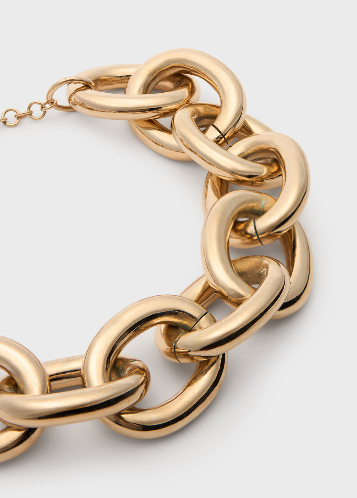 Choker Blumarine a Catena Oversize in Finitura Dorata