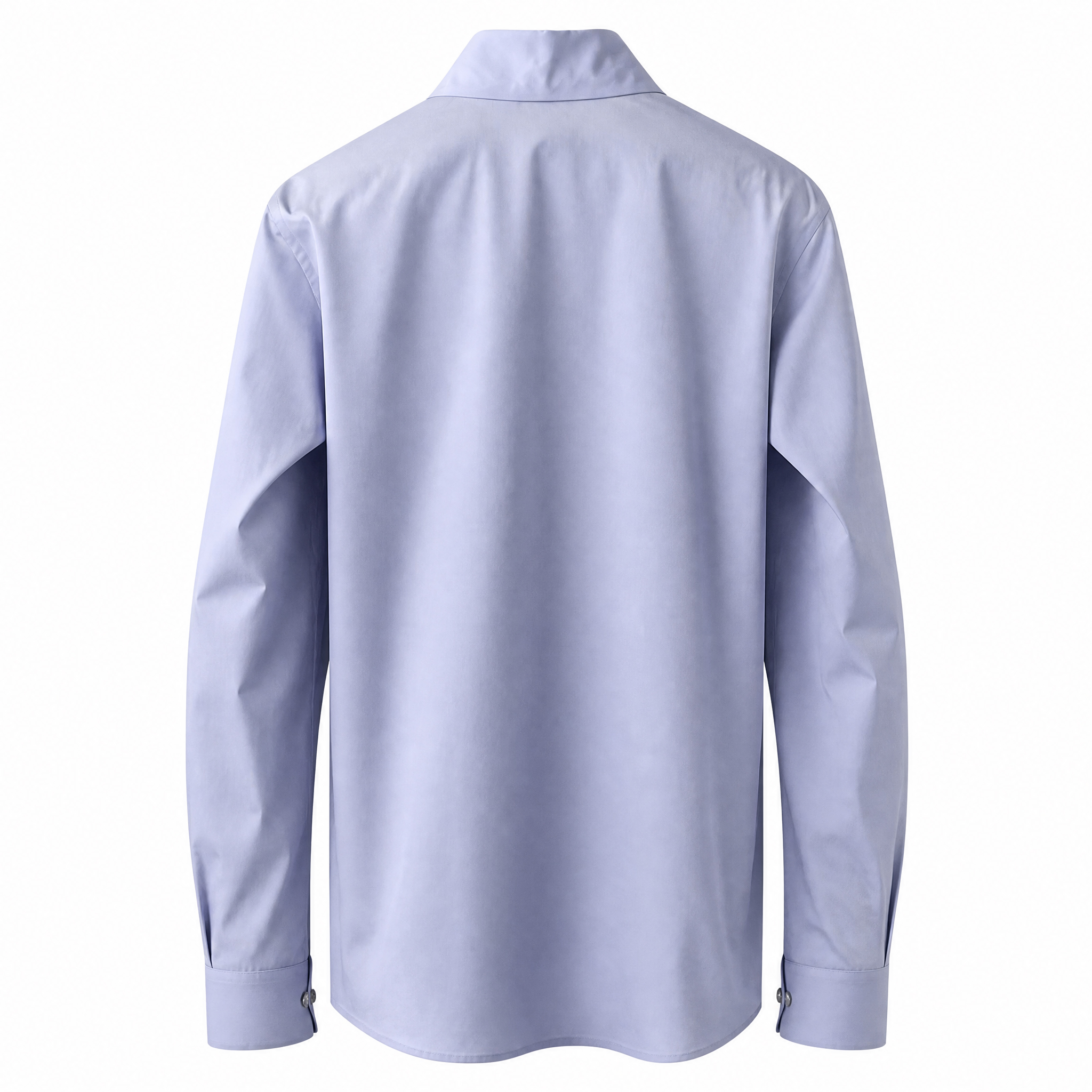 Camicia in Popeline Celeste Polvere con Bottoni Gioiello Oversize N°21