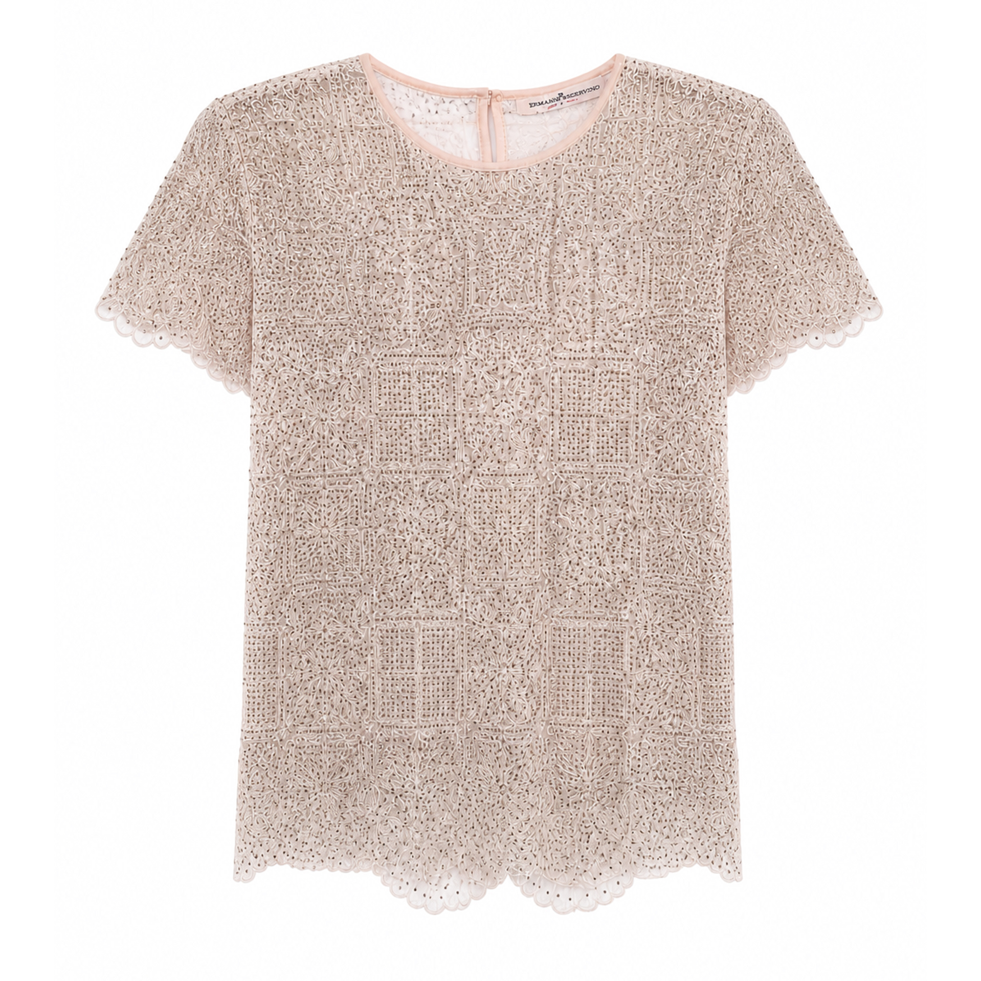 Maglia in pizzo e cristalli Ermanno Scervino