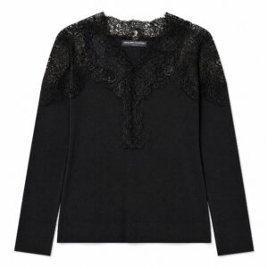 Maglia Modello Serafino Oversize in Pizzo Chantilly Ermanno Scervino