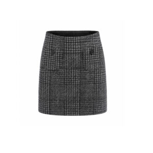 Gonna in tessuto scozzese con tasche laterali N°21