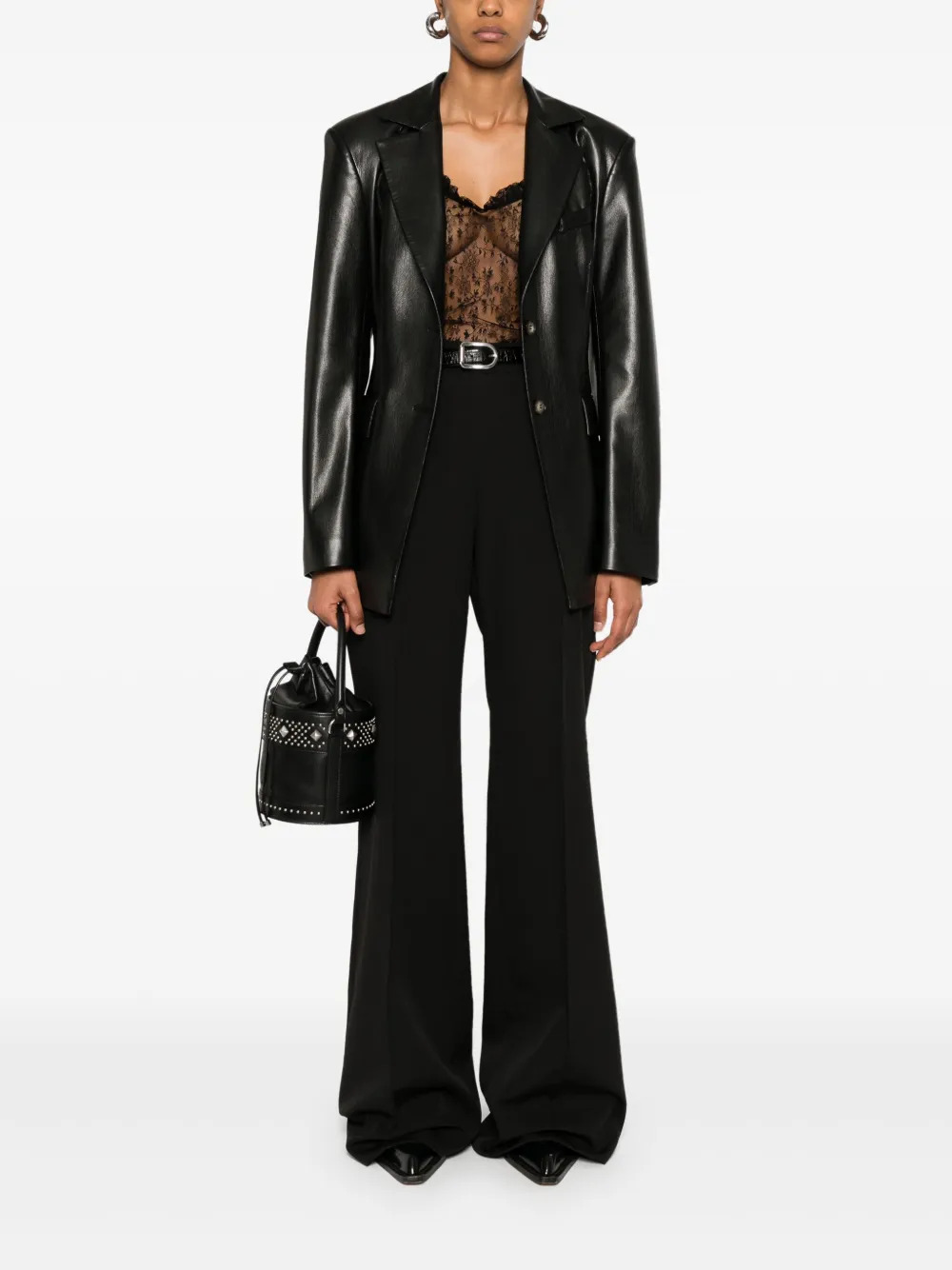 Pantaloni palazzo in cady di viscosa Ermanno Scervino