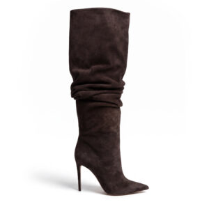 Stivale Slouchy Rennes in Suede Testa di Moro Castagna