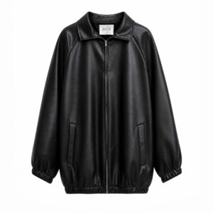 Giubbino Oversize Bomber in Eco-Pelle JUCCA