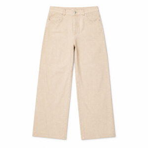 Pantalone Wide-Leg Max Mara in Jersey Effetto Denim Tinto Capo