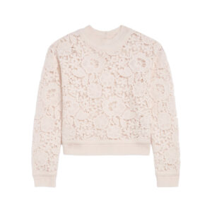 Maglia in pura lana con lavorazione see-through Ermanno Firenze