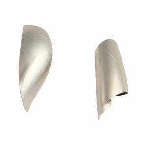 Orecchini "Melisande" Scultorei a Foglia in Finitura Silver