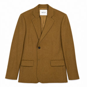 Blazer Trasformabile in Pura Lana Color Seppia JUCCA