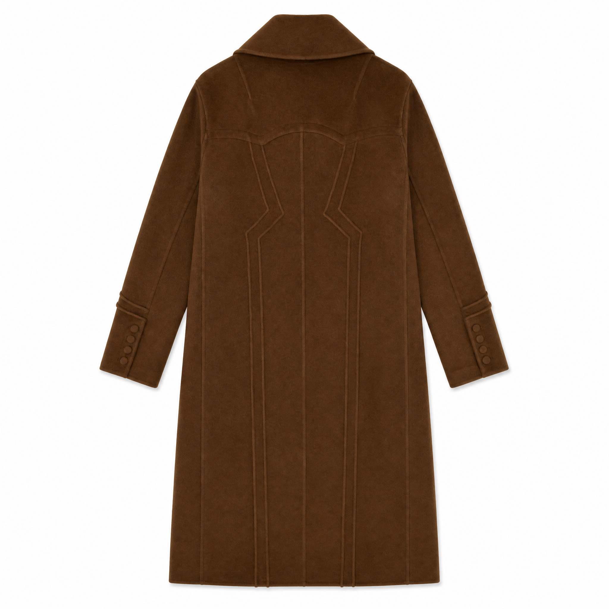 Cappotto lungo doppiopetto in pura lana Ermanno Scervino