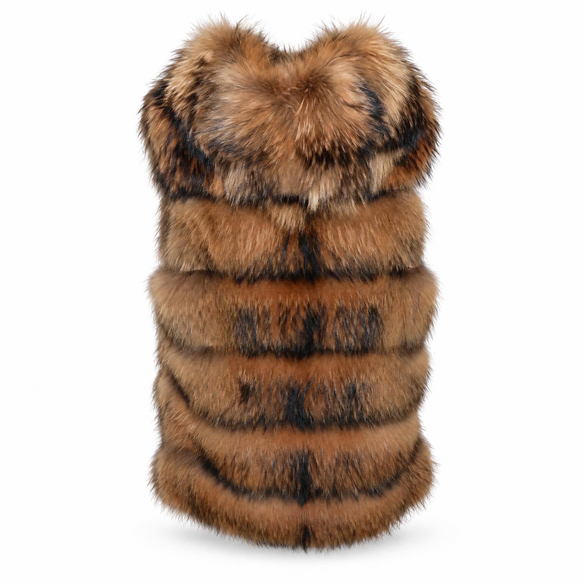 Gilet Lungo in Pelliccia Bully
