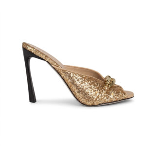 Mule Open-Toe in Glitter Jewel Ermanno Scervino
